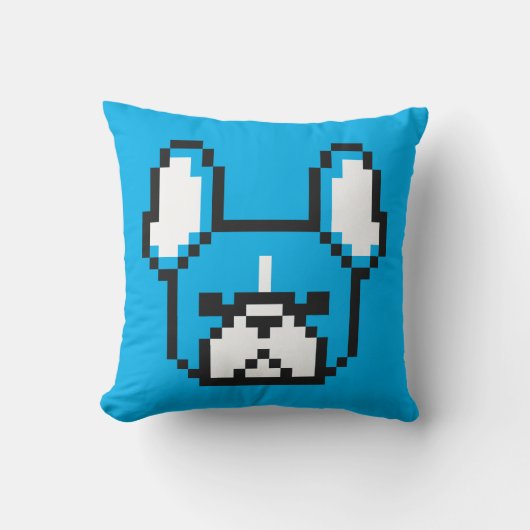 Frenchieの8ビット枕 クッション (正面)