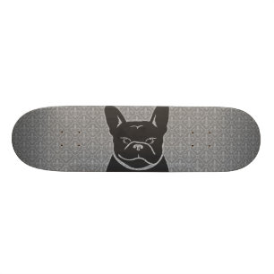 FRENCHIEの(紋章の)フラ・ダ・リのチャコールグレーのスケートボード スケートボード