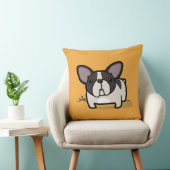 FrenchieのBrindle雑色の枕 クッション (椅子)