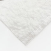 Frenchieクリーム色の毛布 フリースブランケット (角)