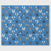 Frenchie及び友人の包装紙 ラッピングペーパー (フラット)