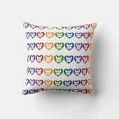 Frenchie愛、虹 クッション (裏面)