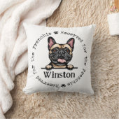 Frenchie犬枕のために予約 – ブルドッグ クッション (ブランケット)
