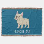 Frenchie Dad スローブランケット (正面)