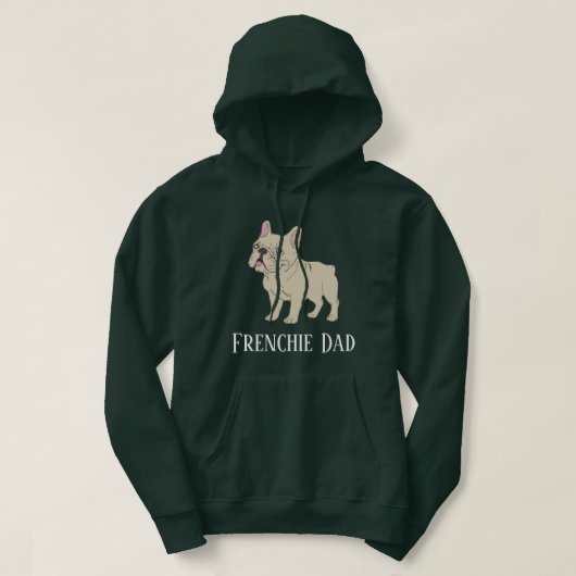 Frenchie Dad パーカ (デザイン正面)