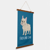 Frenchie Dad 吊り下げ型タペストリー (傾斜あり)