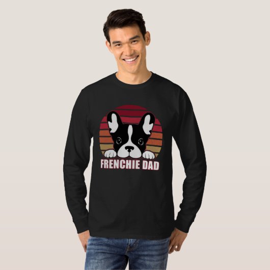 Frenchie Dad  Father s Day for French Bulldog Dadd Tシャツ (正面フル)