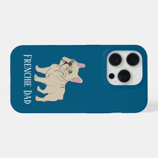 Frenchie Dad iPhoneケース (裏面横)