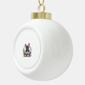 Frenchie Dog Easter Frenchie Dog Eggs Artwork T-Sh セラミックボールオーナメント (右)