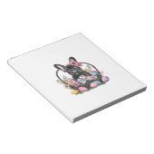 Frenchie Dog Easter Frenchie Dog Eggs Artwork T-Sh ノートパッド (アングル)