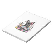 Frenchie Dog Easter Frenchie Dog Eggs Artwork T-Sh ノートパッド (回転)