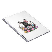 Frenchie Dog Easter Frenchie Dog Eggs Artwork T-Sh ノートブック (右側)