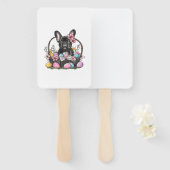 Frenchie Dog Easter Frenchie Dog Eggs Artwork T-Sh ハンドファン (正面&裏面)