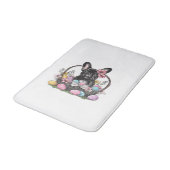 Frenchie Dog Easter Frenchie Dog Eggs Artwork T-Sh バスマット (アングル)