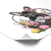 Frenchie Dog Easter Frenchie Dog Eggs Artwork T-Sh フォトプリント (角)