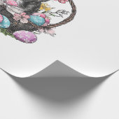 Frenchie Dog Easter Frenchie Dog Eggs Artwork T-Sh ラッピングペーパー (角)