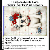 Frenchie Dog Red & Blue Flower Crown CX4デコページ 薄葉紙