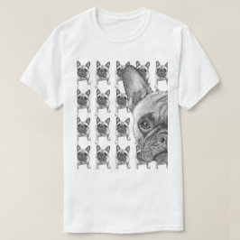 Frenchie Face Tシャツ