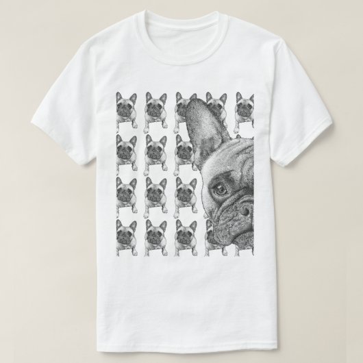 Frenchie Face Tシャツ (デザイン正面)