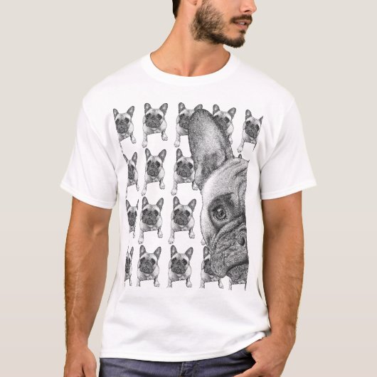 Frenchie Face Tシャツ (正面)