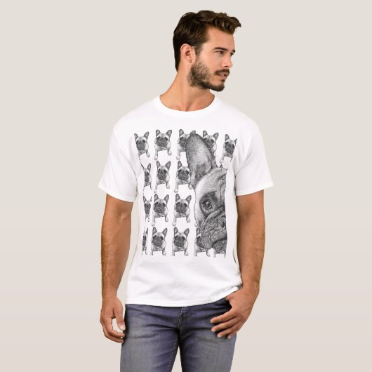 Frenchie Face Tシャツ (正面フル)