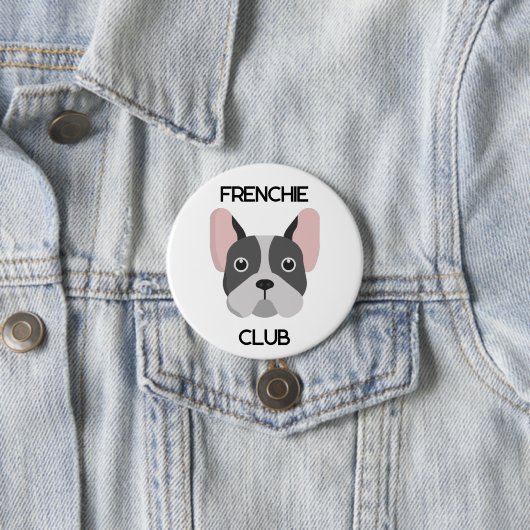 Frenchie French Bulldog Dog Lovers Mom Dad Pet 缶バッジ (インサイチュ)
