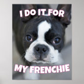 Frenchie French Bulldog Dog Mom Dad Pet Lovers ポスター (正面)