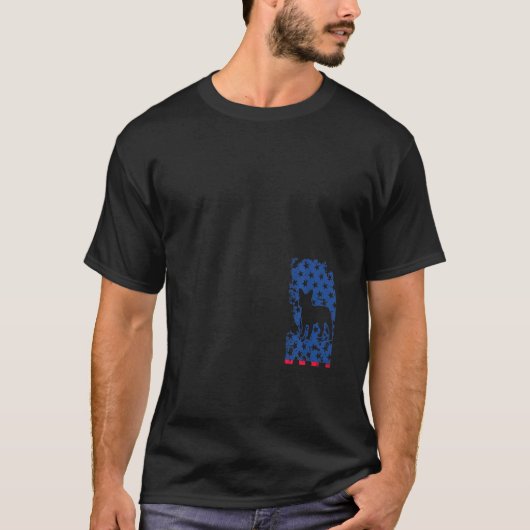 Frenchie French Bulldog Patriotic American Flag 4t Tシャツ (正面)