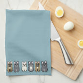 Frenchie Friends キッチンタオル (四つ折り)