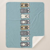 Frenchie Friends シェルパブランケット (正面)