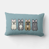 Frenchie Friends ランバークッション (裏面)