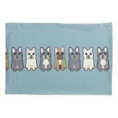 Frenchie Friends 枕カバー (裏面)