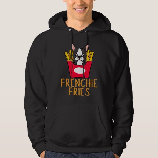 Frenchie Fries French Bulldog パーカ (正面)