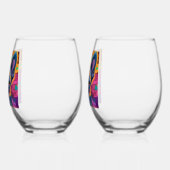 Frenchie Fun Birthday Fantasy    ステムなしワイングラス (左)