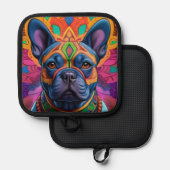 Frenchie Fun Birthday Fantasy 鍋敷き (正面/裏面)