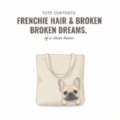 Frenchie Hair And Broken Dreams Funny Dog Mom Gift シール (正面)