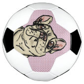 Frenchie Hearts サッカーボール (回転)