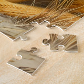 Frenchie In Summer Beach Hat ジグソーパズル (側面)