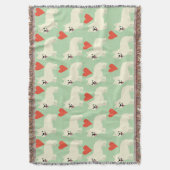 Frenchie Lover スローブランケット (正面縦)