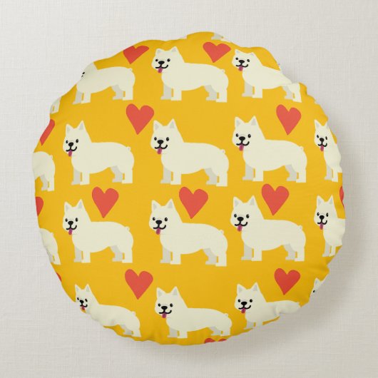 Frenchie Lover ラウンドクッション (裏面)