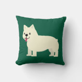 Frenchie Lover Green クッション (正面)