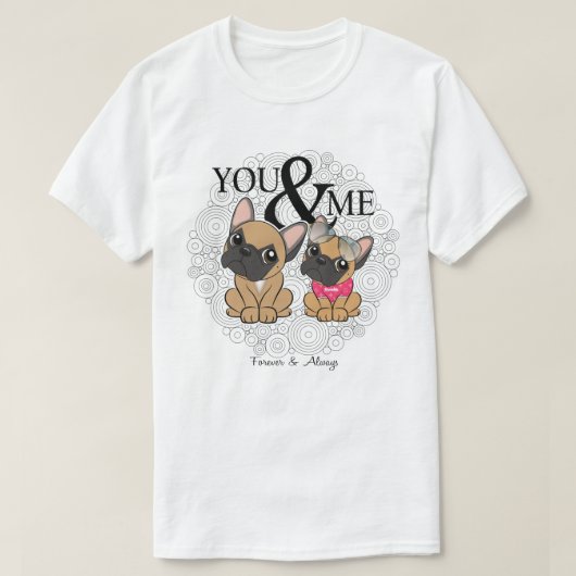 Frenchie lovers tシャツ (デザイン正面)