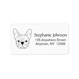 Frenchie Mama Buldog愛フランスの者ホワイトアドレス ラベル