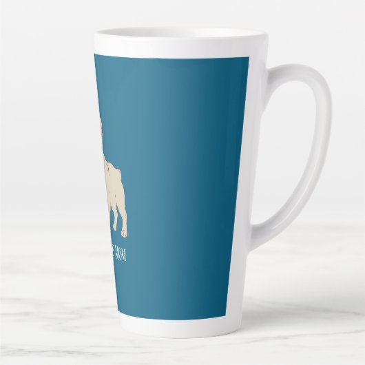 Frenchie Mom カフェラテマグ (右)