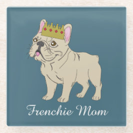 Frenchie Mom ガラスコースター