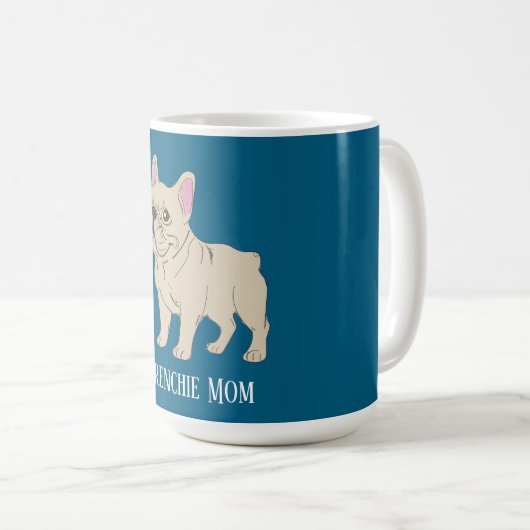 Frenchie Mom コーヒーマグカップ (正面右)