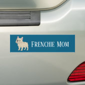 Frenchie Mom バンパーステッカー (車上)