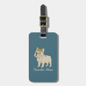 Frenchie Mom ラゲッジタグ (正面縦)