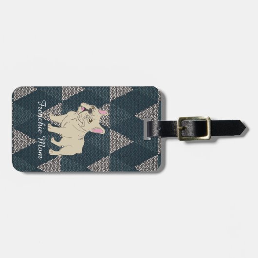 Frenchie Mom ラゲッジタグ (正面横)