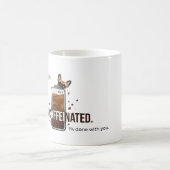 Frenchie Mom 99 Percent Caffeinated Funny Coffee D コーヒーマグカップ (中央)